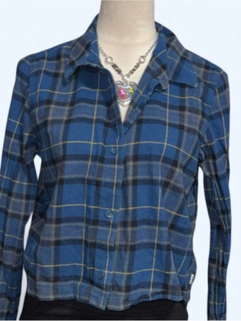 Vans Blue Plaid Button-Down Women's Shirt